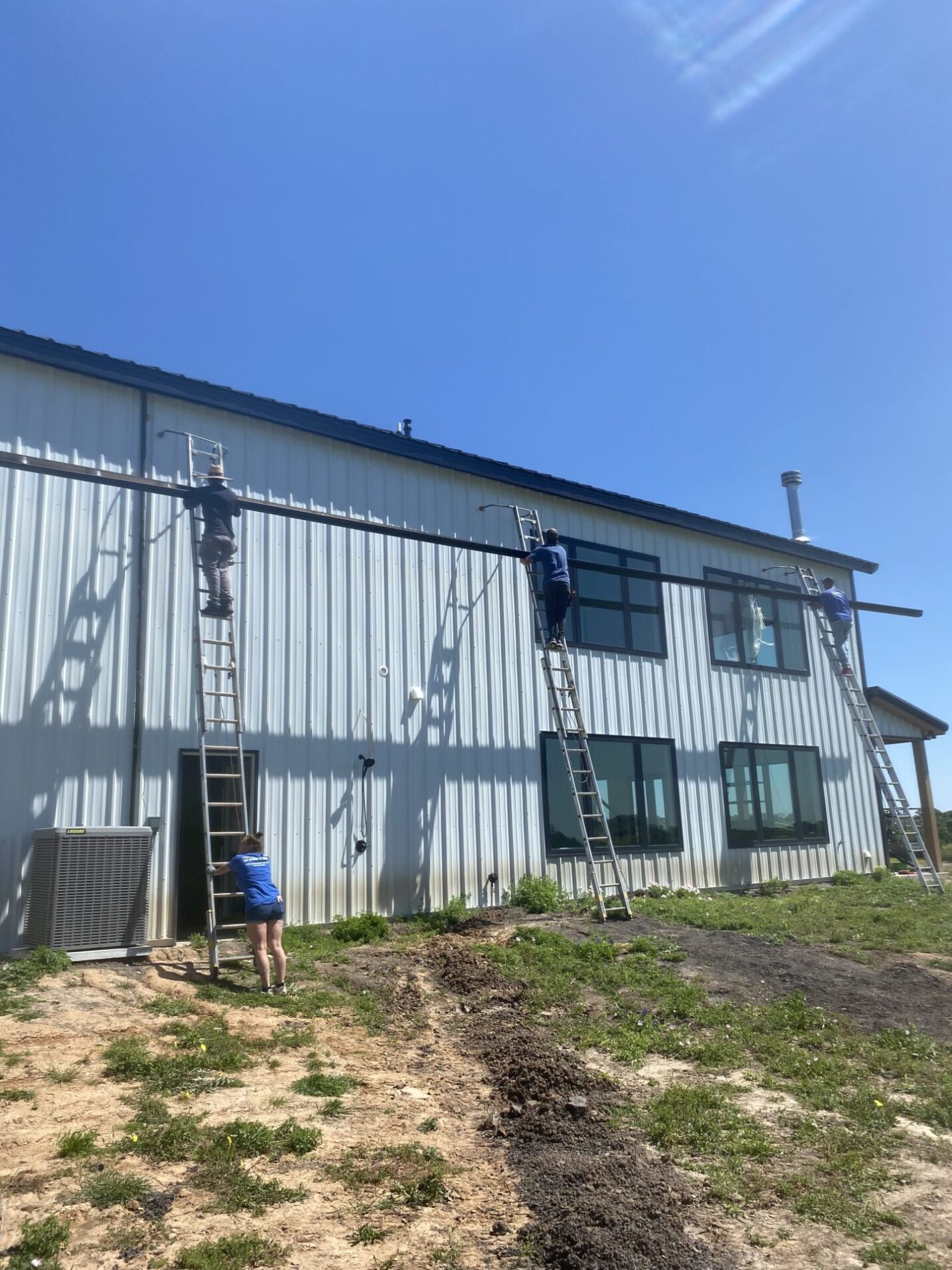 Gutter on new construction project